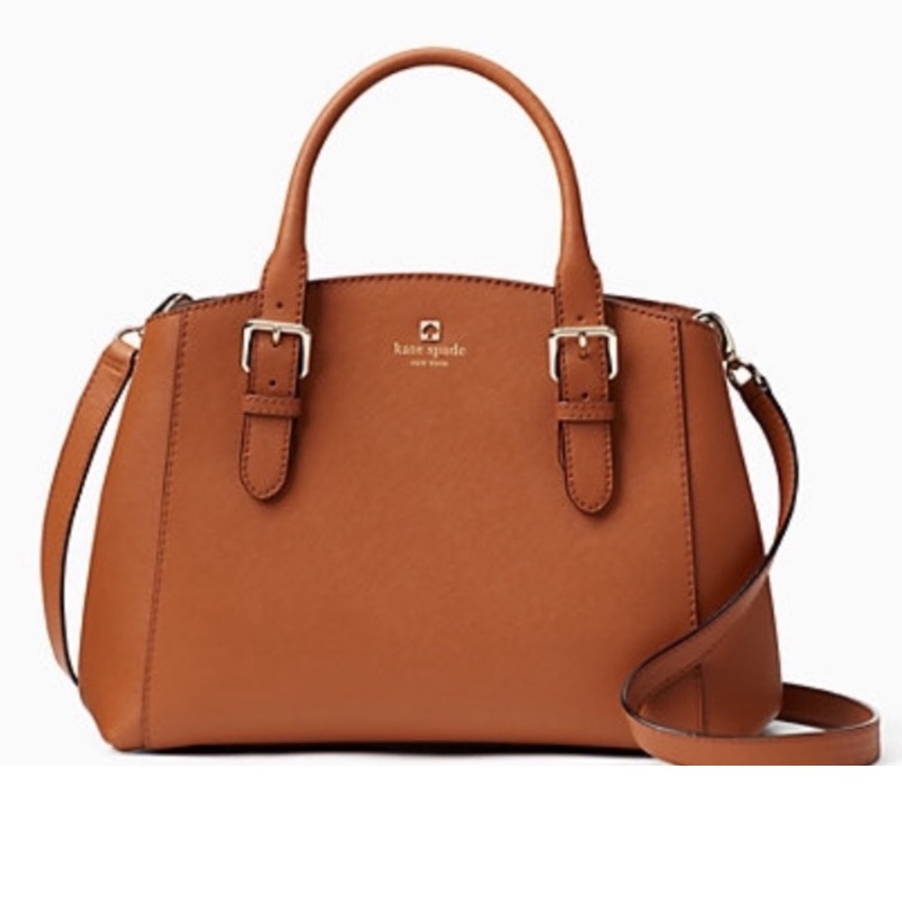 Kate Spade Charlotte Street Sloan Satchel in Cognac